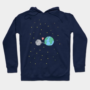 BFF Earth And Moon Hoodie